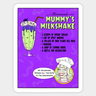 halloween mummy milkshake Sticker